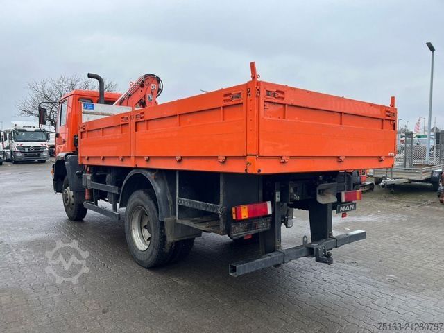 LKW mit Pritsche (offen) MAN L2000 14.224 LAK 4x4 Pritsche Kran Atlaskran+Fun