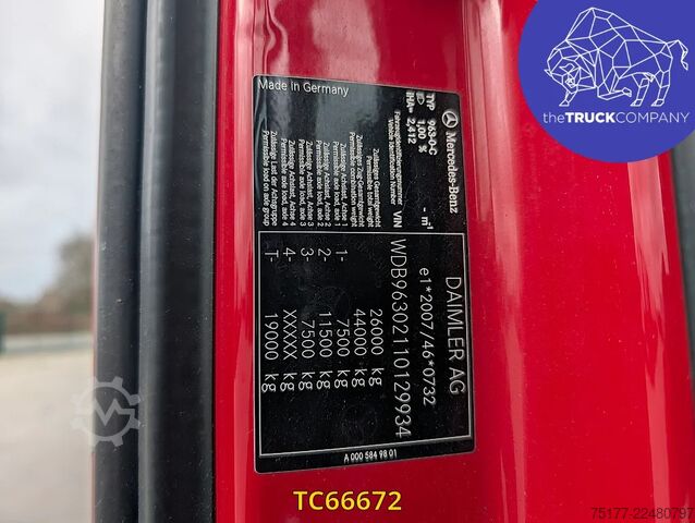Sliding tarpaulin Mercedes-Benz Actros 2548