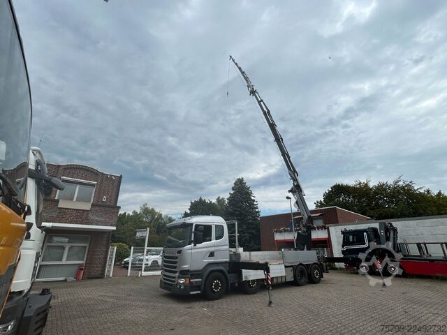 Autokran SCANIA R410+Fassi F545 Kran 6+6 Aus.+JIB + Seilwinde
