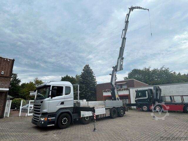 Autokran SCANIA R410+Fassi F545 Kran 6+6 Aus.+JIB + Seilwinde