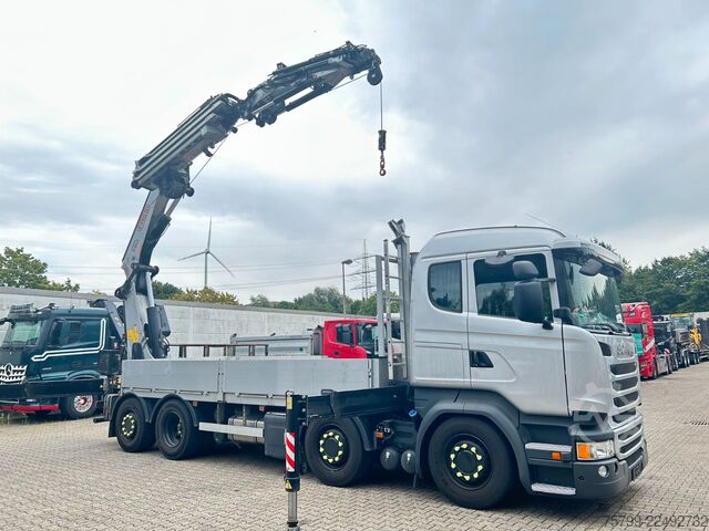 Autokran SCANIA R410+Fassi F545 Kran 6+6 Aus.+JIB + Seilwinde