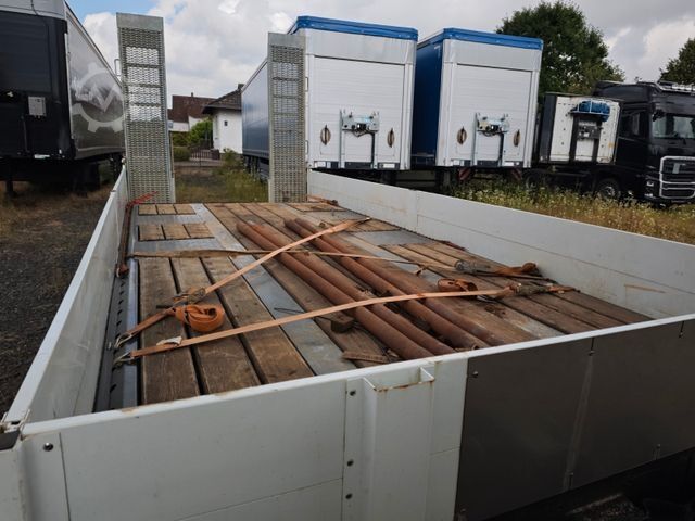 Low loader trailer  Alga TAT B-180, 7,3 mtr., Rampen, 19to. GG. low