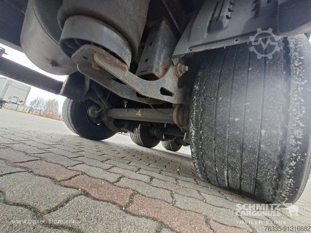 Auflieger mit Pritsche & Plane Krone Curtainsider Mega