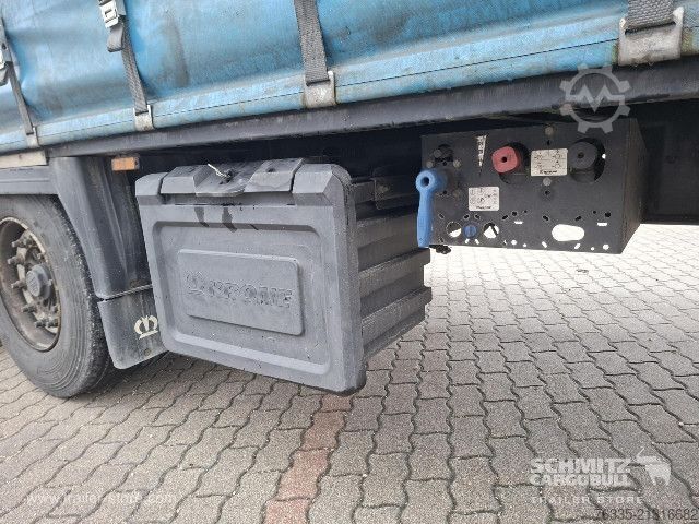 Auflieger mit Pritsche & Plane Krone Curtainsider Mega