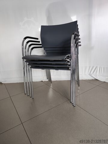 Bürostuhl Design - Stahlrohrstuhl für Objektbereich THONET S 360 F - DELPHIN DESIGN