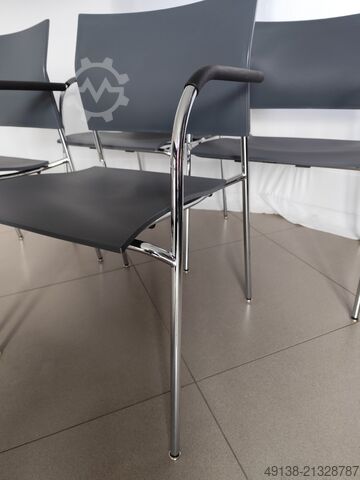 Bürostuhl Design - Stahlrohrstuhl für Objektbereich THONET S 360 F - DELPHIN DESIGN