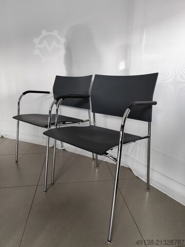 Bürostuhl Design - Stahlrohrstuhl für Objektbereich THONET S 360 F - DELPHIN DESIGN