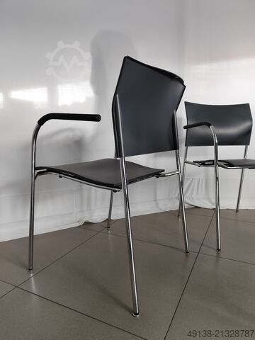 Bürostuhl Design - Stahlrohrstuhl für Objektbereich THONET S 360 F - DELPHIN DESIGN
