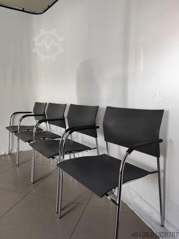 Bürostuhl Design - Stahlrohrstuhl für Objektbereich THONET S 360 F - DELPHIN DESIGN