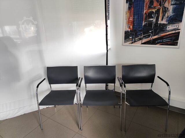 Bürostuhl Design - Stahlrohrstuhl für Objektbereich THONET S 360 F - DELPHIN DESIGN