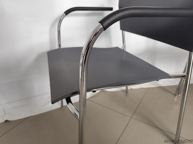 Bürostuhl Design - Stahlrohrstuhl für Objektbereich THONET S 360 F - DELPHIN DESIGN