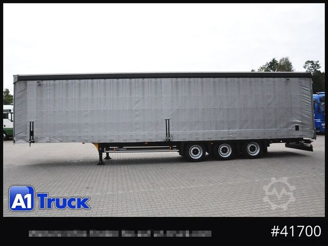Auflieger mit Pritsche & Plane SCHMITZ Speed Curtain, Lift 455/40 R 22.5, Hubdach,