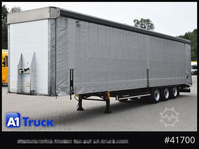Auflieger mit Pritsche & Plane SCHMITZ Speed Curtain, Lift 455/40 R 22.5, Hubdach,