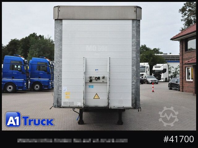Auflieger mit Pritsche & Plane SCHMITZ Speed Curtain, Lift 455/40 R 22.5, Hubdach,