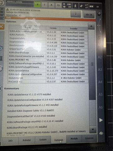 Industrial robot KUKA KR10 R1100-2 / SEL KRC4 komplett