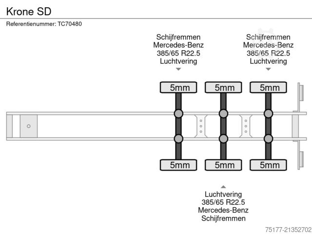 Sliding tarpaulins Krone SD