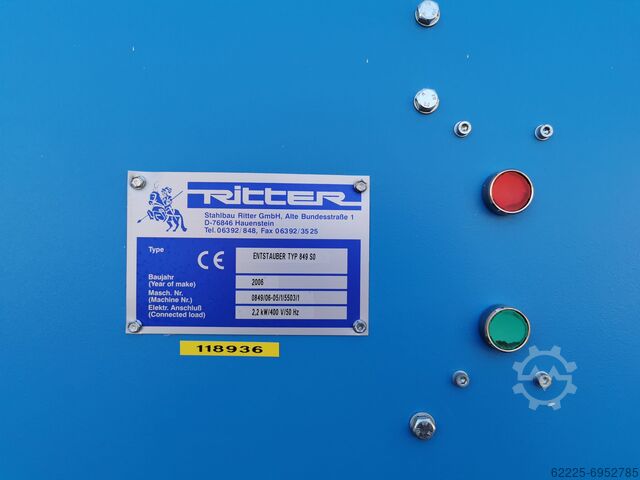 Entrauchung + Funkenlöschanlage RITTER 849/S0