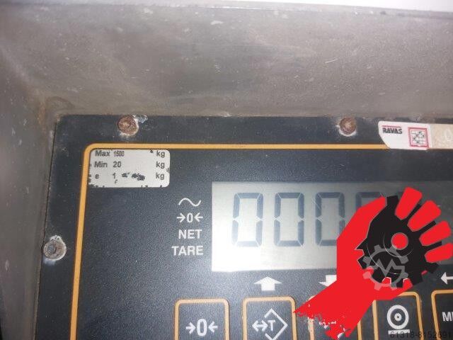 Stainless steel floor weighing scale Ravas RWB ND CE