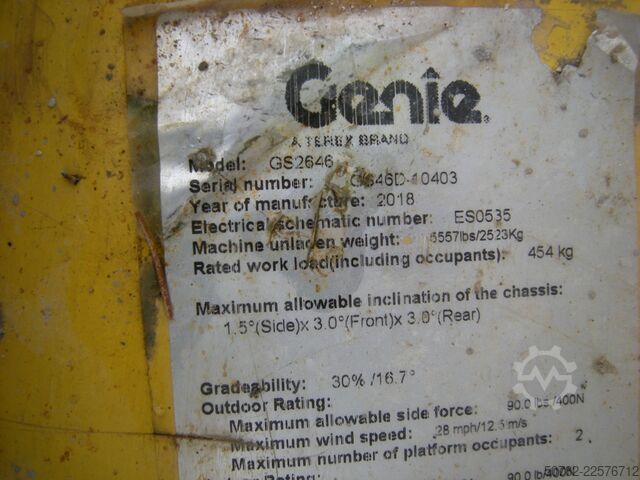 Scherenhebebühne Genie GS 2646 (ID0403)