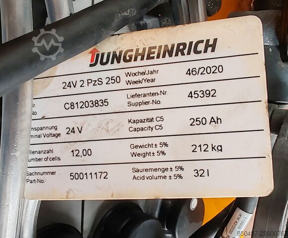 Elektrische Niederhubwagen Jungheinrich EJE 116 1.6t/ 719h/ 250ah