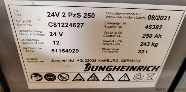 Palettenstapler Jungheinrich EJC 214z 2.5m/ 551mh/ initial