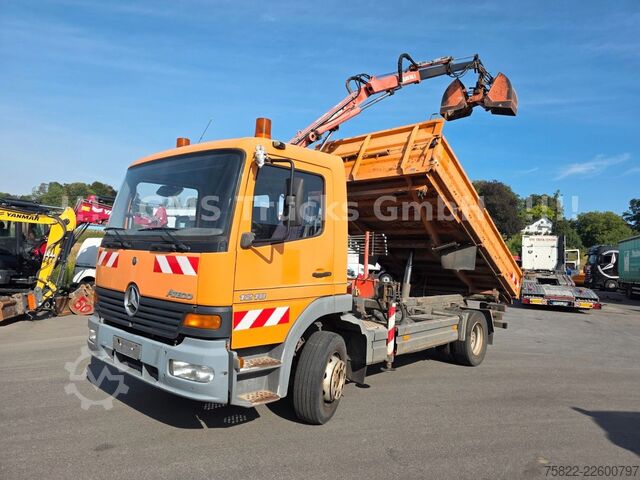 Kipper LKW MERCEDES-BENZ Atego 1218 / Kipper+Kran / load 5,2ton / E3