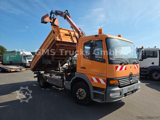 Kipper LKW MERCEDES-BENZ Atego 1218 / Kipper+Kran / load 5,2ton / E3