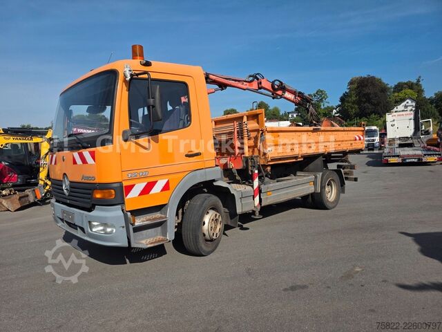 Kipper LKW MERCEDES-BENZ Atego 1218 / Kipper+Kran / load 5,2ton / E3