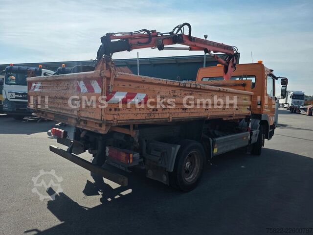 Kipper LKW MERCEDES-BENZ Atego 1218 / Kipper+Kran / load 5,2ton / E3