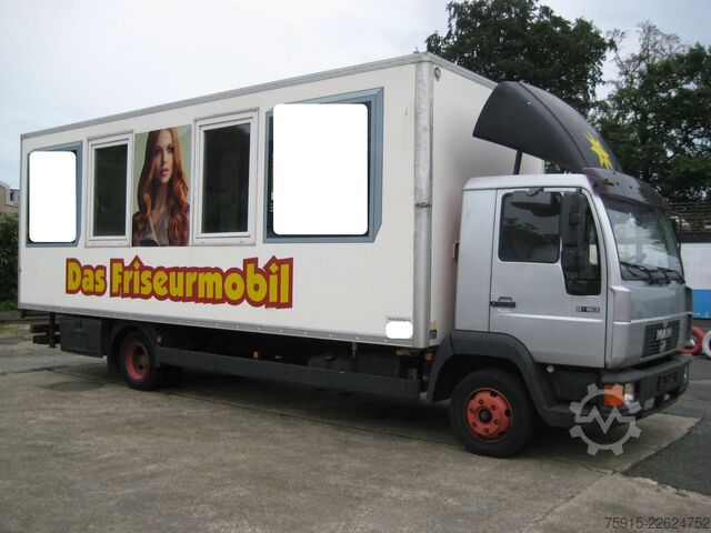 Custom body truck MAN 8.163 Friseurmobil 4 Arbeitsplätze *TÜV 08-2027*