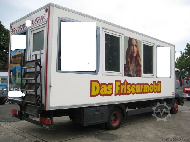 Custom body truck MAN 8.163 Friseurmobil 4 Arbeitsplätze *TÜV 08-2027*