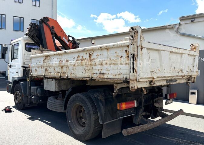 Dreiseitenkipper LKW MAN FE 280, PK 12.502, Funk, Greifer