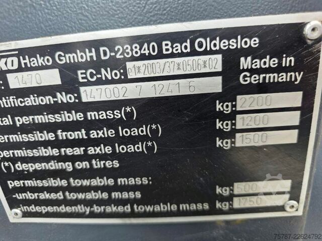Road roller HAKO Citymaster 600 mit 2 Besen,Mähwerk,Winterdienst