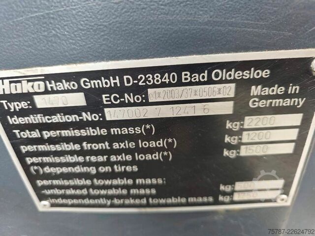 Road roller HAKO Citymaster 600 mit 2 Besen,Mähwerk,Winterdienst