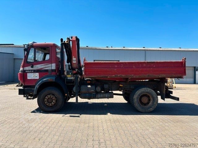 Kipper LKW MERCEDES-BENZ 1824 AK  Kipper Kran