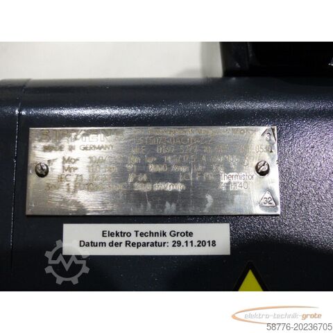 Control unit Siemens 1FT5072-0AC01-2-Z generalüberholt mit 12 Monaten Gewährleistung!