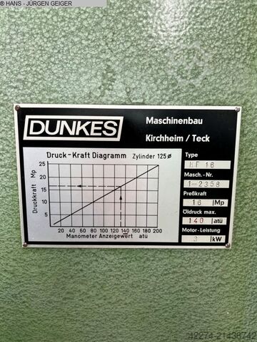 Hydraulic Press DUNKES HR16