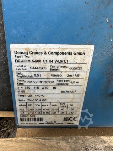 Elektrokettenzug Demag Cranes & Components GmbH DC-COM 5-500 1/1 H4 V4,5/1,1