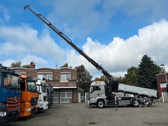 Autokran MAN 28.500 TGS 3Skipper + Fassi 395 Kran+Greifer 6x2