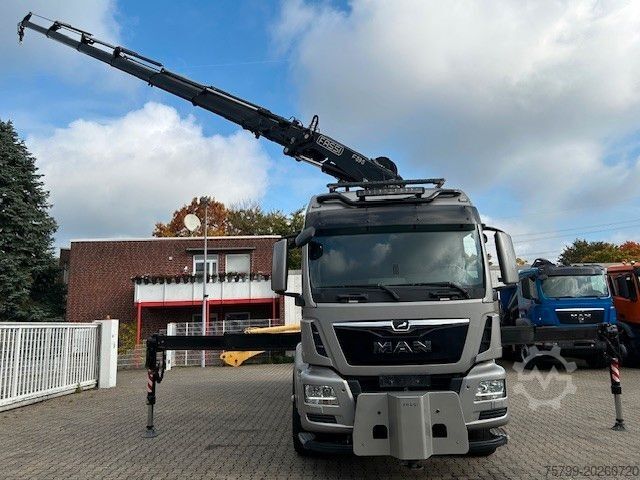 Autokran MAN 28.500 TGS 3Skipper + Fassi 395 Kran+Greifer 6x2