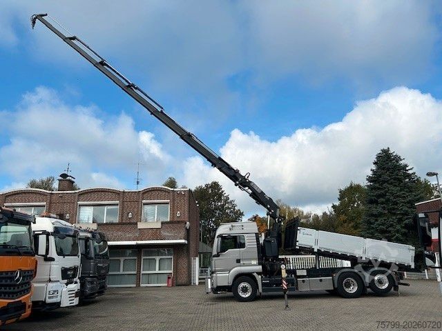 Autokran MAN 28.500 TGS 3Skipper + Fassi 395 Kran+Greifer 6x2