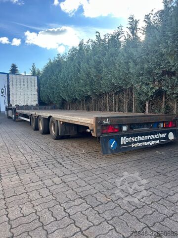 Low loader semitrailer KOTSCHENREUTHER 5 x STL 324-Bereifung 215/75R17,5-Lenkachse