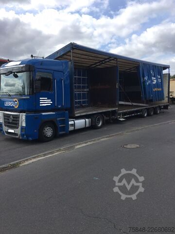 Low loader semitrailer KOTSCHENREUTHER 5 x STL 324-Bereifung 215/75R17,5-Lenkachse