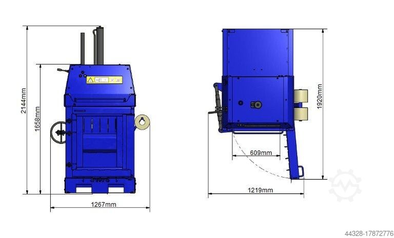 Ballenpresse BTS-MF60HD PET-Dosen-Presse Can Baler