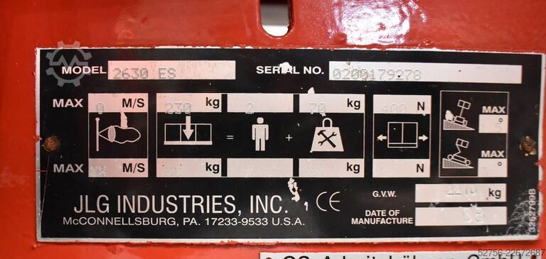Scissor lift JLG 2630ES