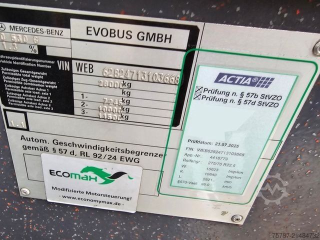 Articulated bus MERCEDES-BENZ O 530 G, Gelenkbus, 3 Achser, Retarder