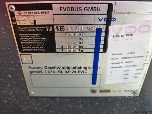 Articulated bus MERCEDES-BENZ Citaro O530 Gelenkbus, 53+109+1, LAWO