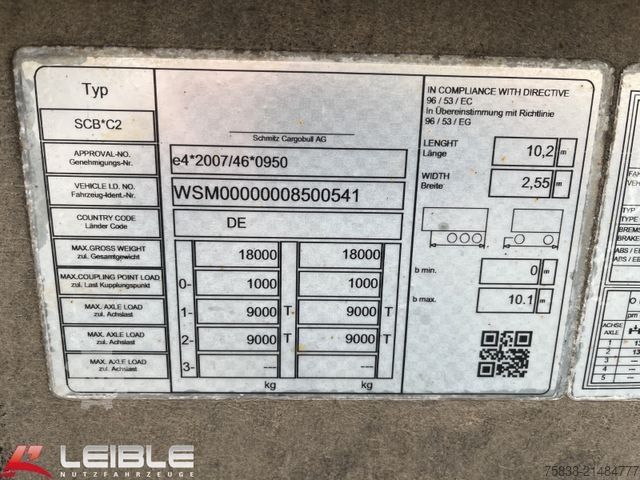 Swap chassis trailer SCHMITZ CARGOBULL ZWF 18/L-20 MIDI*BDF Tandem*