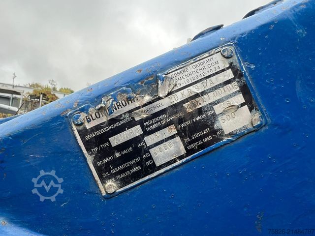 Low loader trailer BLOMENRÖHR 552/6900 Tieflader*Rampe*5T Nutzlast*
