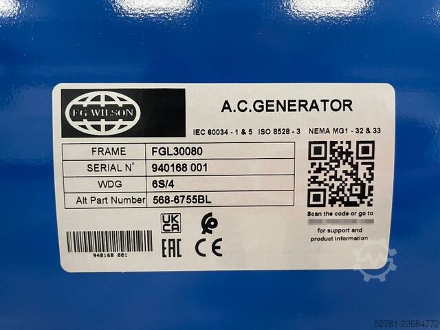 Generator set FG Wilson P150-5 - 150 kVA Open Genset - DPX-16009-O